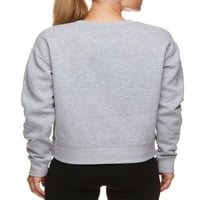 Reebok Women'sенски плус големина пријатна џемпер со екипаж со графички