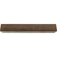 Ekena Millwork 4 W 10 H 8'l 3-страничен груб кедар ендуратан фау дрво тавански зрак, премија на возраст