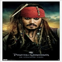 Дизни Пиратите Од Карибите: На Странец Плимата И Осеката - Еден Лист Ѕид Постер, 22.375 34