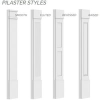 9 W 108 H 2 P рамен панел PVC Pilaster W Декоративен капитал и база