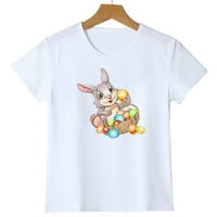 Велигденска семејна облека Велигденско зајаче Гном јајце Loveубов преголема женска маица графичка маичка среќна велигденска