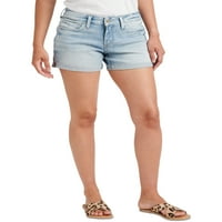 Co. Silver Jeans Co. Women'sенски суки средно издигнување, големини на половината 24-36