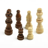 Дрвени Врежан Шах Рака Стокмено Во Собата Кралот Големина Играчки Шах Игра