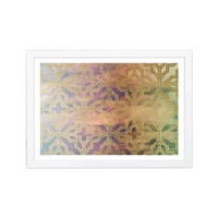 Wynwood Studio Апстрактна врамена wallидна уметност отпечатоци „Маријана“ модели Домашен декор - злато, виолетова, 19 13