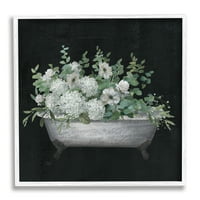 Stuple Industries Vintage Clawed Bathtuth Botanical Bhite Flower Bouquet 12, Design By NAN