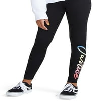 Justice J-Sport Девојки Активни џемпери со долги ракави со долги ракави и хеланки, големини 5-18